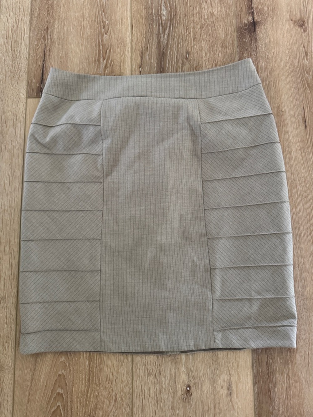 ANTONIO MELANI Light Gray Textured Pencil Skirt | size 12
